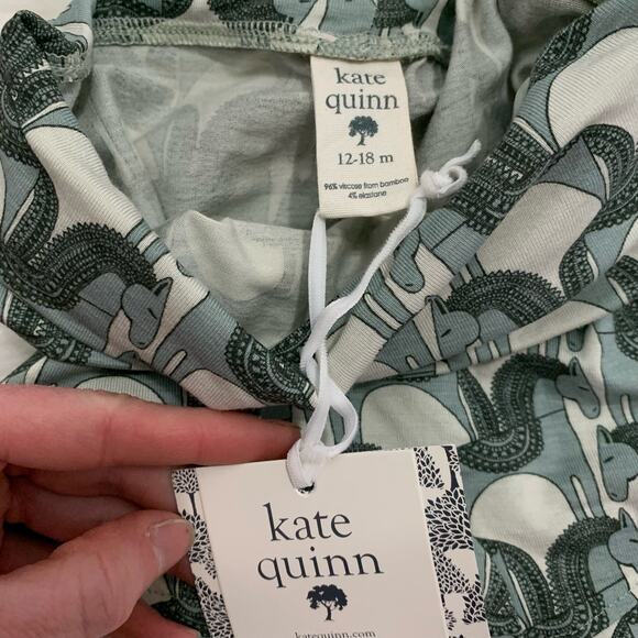 NWT Kate Quinn jadeite Trojan horse fold over bamboo shorts - Picture 4 of 5